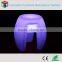 High quality Waterproof Style LED plastic furniture color changing led stool with rechargeable