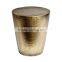 Hand Hammered Metal Side Stool