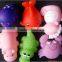 Eco-friendly cartoon design baby tub printed rubber bath animal toy