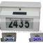 FQ-195 Metal solar power house numbers mailbox with two choice of LED light color solar power address number light