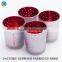 Cylinder shape glass candle jar