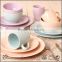 ceramic solid glazed dish plates for home use