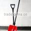 Light weight handle held snow shovel