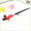 Factory Price Black And Red Wood Round Chopstick On Sale