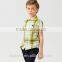 The classical summer fashion wear child clothes plaid shirt boy short sleeve fashion plaid shirt for kids