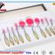 Factory Offer WholeSale OEM New Fashion Girls Tops 10 Oval Make up brush Set CosmeticToothbrush Makeup Brush hot sell on amazon