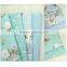 Aisa Blue Series Fabric Bundles Flower Printed Cotton Fabric Comfortable Fabric