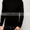 New Design Custom Long Sleeve Crew Neck Without Hood Black Men's 96% Cotton 4% Elastane Casual Slim Tight Fit solid Sweatshirt