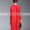 Chinese national style plus size ladies draped dress with buttons