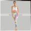 3D Printed Bamboo Lycra Sexy Hooded Sports Compression Gym Fitness Bra