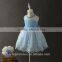 princess clothing pink sequines flowers kids party dresses blue mesh dress for kids girl