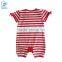 Newborn Baby Girl Bodysuit With Stripe Navy Style Kid Clothes Designs For Toddler Summer Short Sleeves Baby Romper