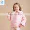 Girls Winter Coat Jacquard Woolen Outwear With Puff Sleeve Designs For Girl Kids Clothes Wholesale