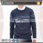 crew neck pullover blend custom geometrical stripe pattern design men knit sweaters