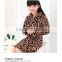 Keqiao flannel fleece baby leopard bathrobe/clothes