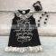 new baby girls clothing black cotton knee-length straight boutique his strength lace dress weakness with match accessories