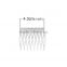 Iron Based Alloy Hair Clips Findings Comb Silver Tone 43mm x 39mm
