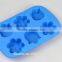 Wholesale High Quantity Eco-friendly plum blossom shape silicone chocolate mould,soap mold,diy cake mould