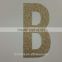 wholsale 1000pcs gold glitter paper number "B" Decor Festive Birthday Party New Year,Christmas ,Cake