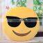 12" Inch / 30cm Large Emoji Pillows Smiley Emoticon Soft Plush Stuffed Yellow Roundy
