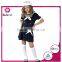 2016 new style girls costumes children sailor blue dresses for sale