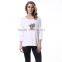 Women's High Heel Printed Trend Cotton Sun Wear White T-shirts
