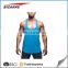 High Quality mens gym Singlet/Mens soft linen heathered muscle stringer tank top/men underwear singlet with round neck