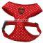 Color Frilly Dog Vests Belt Harness Pet harness with dot pattern