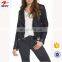 High Quality Custom Your Deisgn Women Fashion Motocycle Biker Black Short Genuine Leather Jacket Made in China