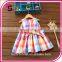 Color Plaid baby dress children dress princess skirt 2017 summer girls dress