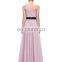 Grace Karin Ladies One shoulder Light Pink Chiffon Bridesmaid Dress CL6016-1#