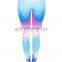 White arrows holographic mix polyester girls pants pants elastic brand femme cheap wholesale denim fitness leggings for women