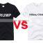 100% American Cotton Custom T shirt Printing For 2017 American Presidential Election