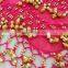 Latest design cheap chiffon bead and bell factory belly dance hip scarf Y-2056