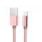 MFi Lightning Metal Nylon Braided Cable for Apple iPhone, iPad, with 8-pin Sync Data/Charging