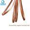 We can supply 8MM flat wire width enameled copper braid belt red copper braid belt