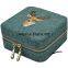 Jewelry Box Small Embroidery Retro Earrings Necklace Jewelry Portable Travel Storage