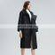 TWOTWINSTYLE Windbreaker For Women Turtleneck Long Sleeve Sashes Large Size Loose Casual Elegant