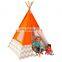 100% Cotton Canvas  Teepee Kids Tent,High Quality Kid Teepee Playing Kids House Tent