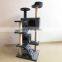 Custom Brand FBA Service Wholesale Cat Climbing Tree Tower Condo Solid Wood Cat Scratch Post