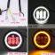 Cafe racer Motorcycle accessories 4.5'' 30W Led Driving Fog Lamp Round led angel eye Motorcycle Fog Light for Harley Davidson