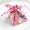 chinese style creative triangle shape full color wedding gift paper candy box