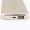 2020 super thin metal power bank oem logo micro usb mobile power charger customized color