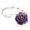 Whoesale Foldable Gold Tone Accent Rose Flower Bag Purse Hanger Table Hook