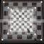 Extremely Beautiful 25 * 25cm Frosted Glass Chess Adult Game Entertainment Glass Crystal Chess Set