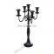 wedding gold hurricane glass center flower bowl candelabra