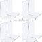 Modern Stylish Acrylic Book Ends L-shaped Acrylic Book Stand Holder for Home Office