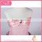 Pure Color pink gauze beads and ribbon decoration fluffy voile girl's dress children frocks designs