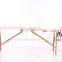 Pink Wooden portable oil treatment table Adjustable tables de massage pliante pregnancy folding table massage facial Spa bed