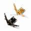 Gold jewellery box hinges 90 degrees 7-character quadrant hinge small hinges for wooden box